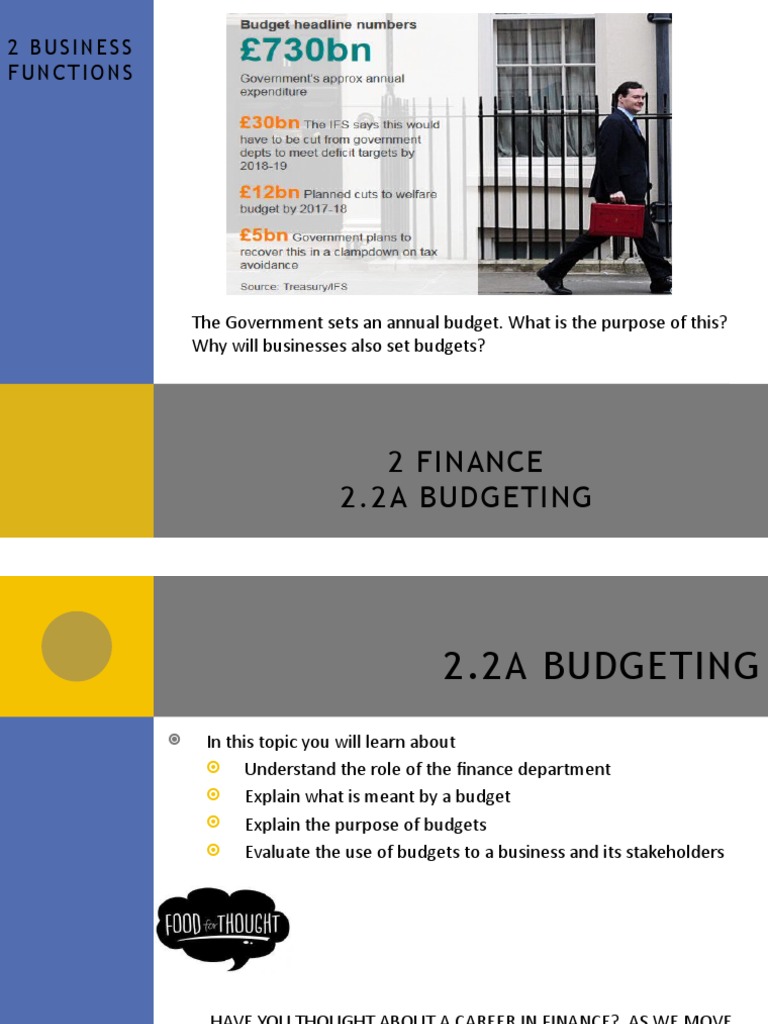 Budgeting Basics for Finance Students | PDF | Budget | Expense