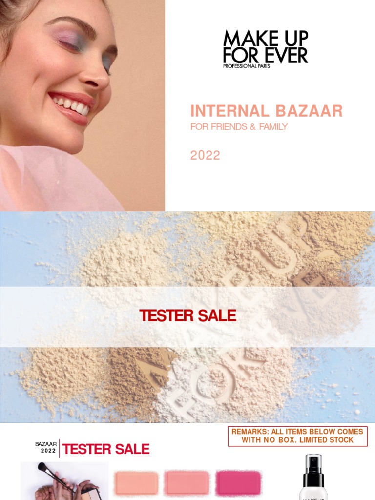 Internal Bazaar An Employee Sale of Cosmetics and Brushes with Expiry