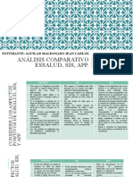 Tarea N4. Análisis Comparativo ESSALUD, SIS, APP. Aguilar Maldonado Jean Carlos.