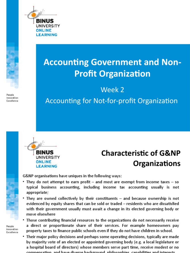 ACCOUNTING FOR NON PROFIT MAKING ORGANIZATION PDF NOTES visual data 3