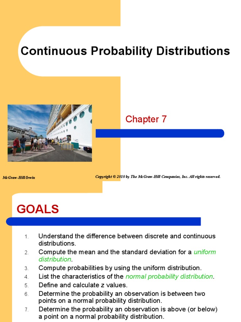 Statistics Chapter 7 (Continous Probability) | PDF | Probability ...