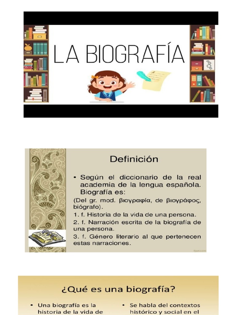 Biografia Concepto Caracteristicas | PDF