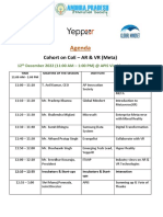 Cohort - AR & VR (Meta) Agenda