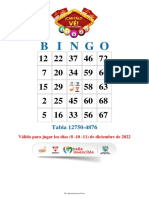 Mis Tablas de Bingo