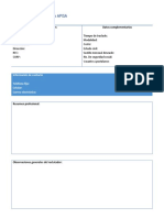 Formulario CV APISA