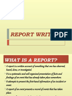 Report Writing