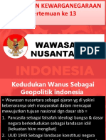 Pertemuan 13 Wawasan Nusantara