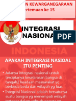 Pertemuan 15 Integrasi Nasional