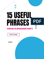 15 Useful Phrases For IELTS Speaking Part1