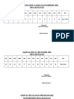 Jadwal-Jadwal Poyandu Bumil Balita 2022