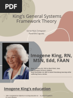 Kings General Systems Framework Theory