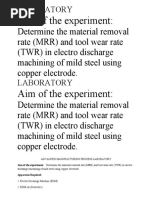 Laboratory. Edm Experiment