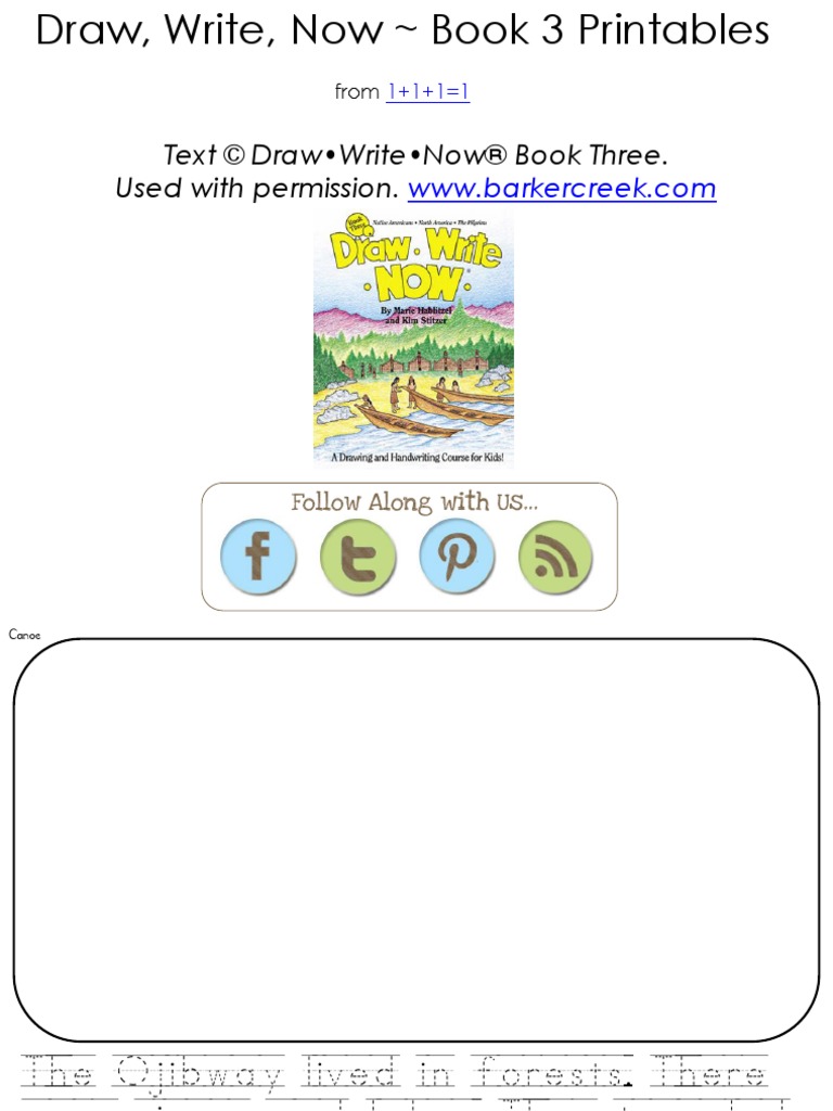 Draw Write Now Book 3 Printables | PDF | Plymouth Colony | Bison
