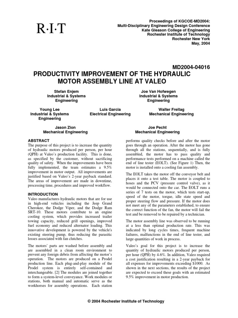 Valeo Technical Paper | PDF | Engines | Simulation