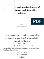 Unit 4 Preprations and Standardisation of Standard Solutions