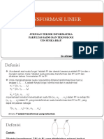 Bab Transformasi Linear - Pertemuan 11-12