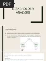 Stakeholder Analysis and SRS