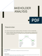 Stakeholder Analysis and SRS