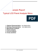 Typical LCD Panel Analysis Sample Report - 1464071434696