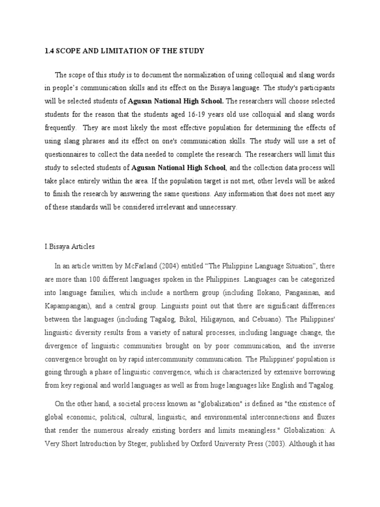 Exploring the Development and Impact of Colloquial Language A Study of Slang Usage Among