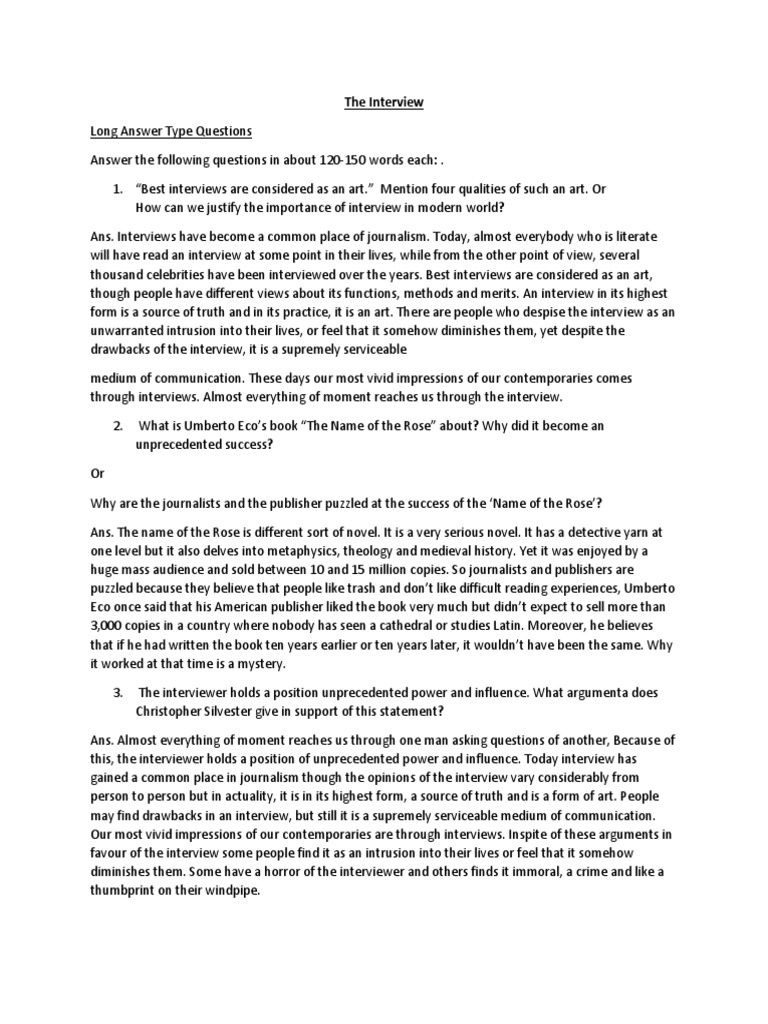 The Interview | PDF | Social Science | Philosophy