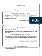 1] Tasyakuran kelahiran Muhammad Syarif Al-Fajri[JUDUL2] Tasyakuran kelahiran Syauqiya Erza Syifa Thufaila