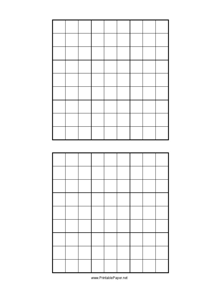 Sudoku Grid PDF