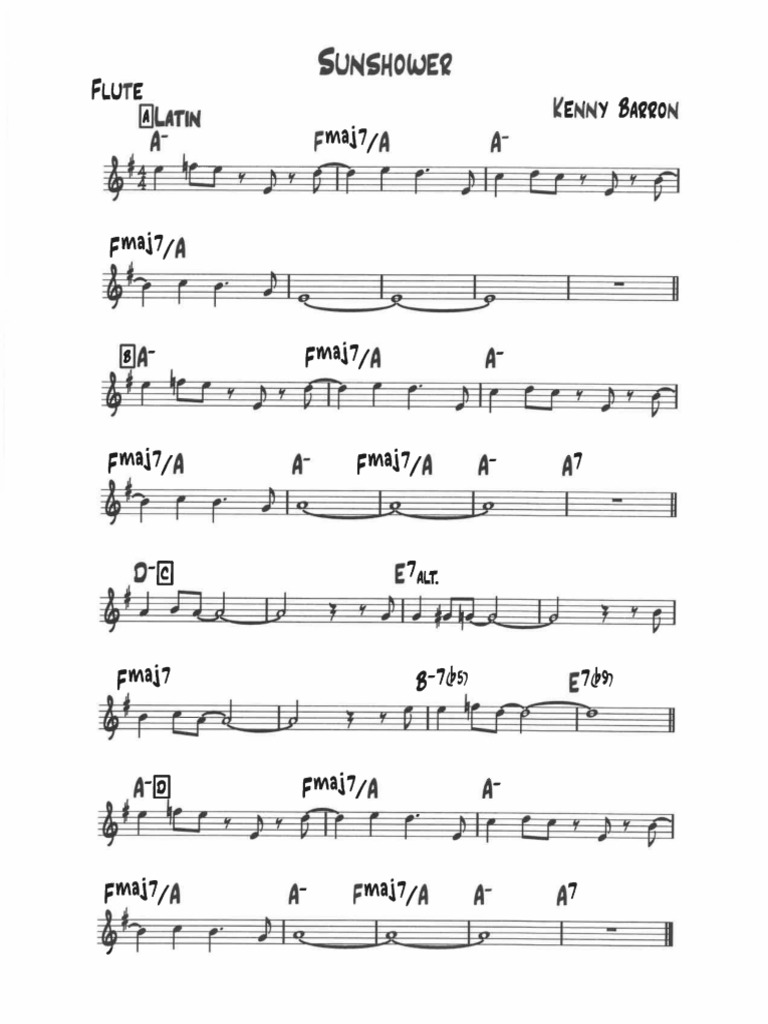Voyage Kenny Barron Lead Sheet