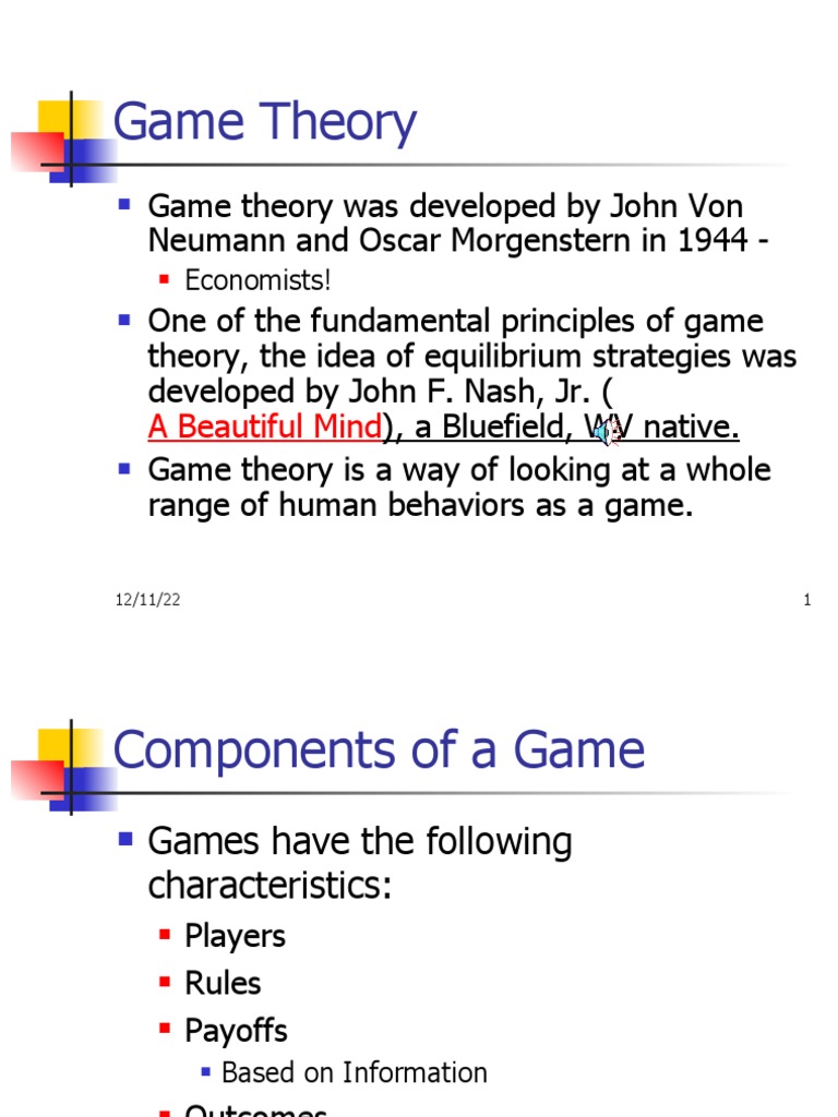 essays on game theory pdf