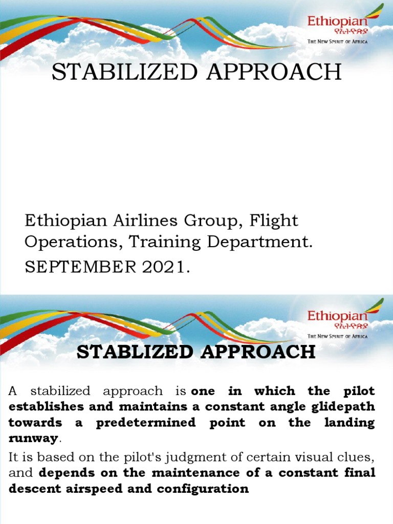 Stabilized Approach PDF Air Traffic Control Aerospace Engineering