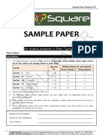 Class 7 Sample Paper for Class 8