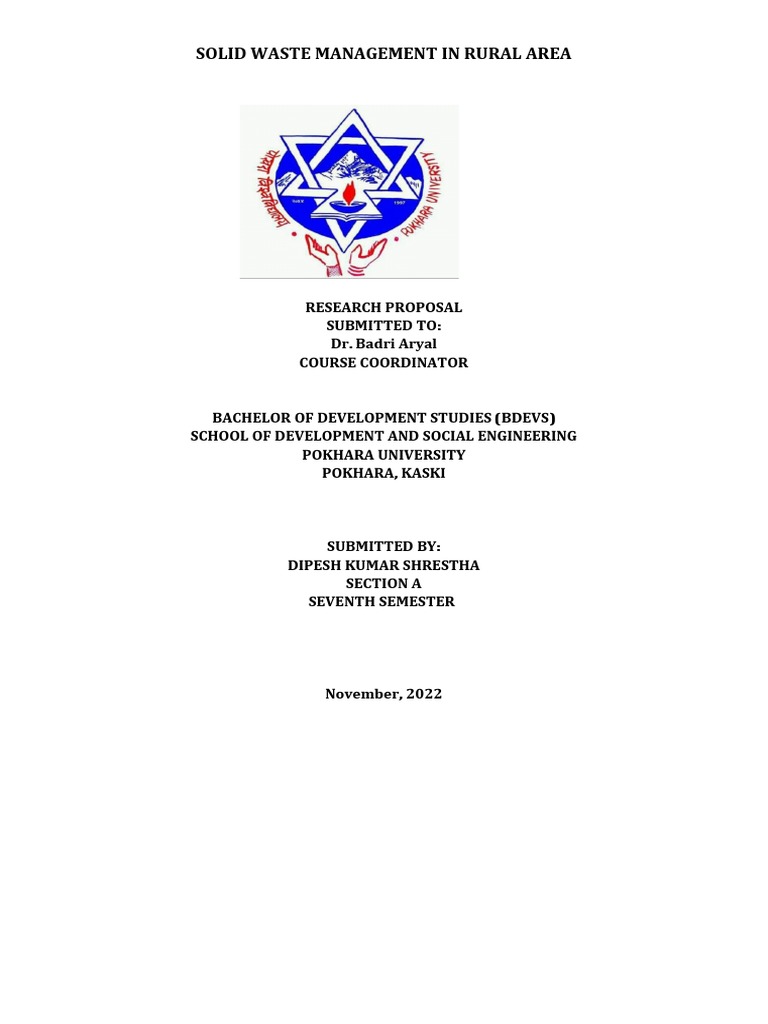 Solid Waste Management in Rural Area | PDF