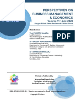 Perspectives On Business Management & Economics: Volume VI - July 2022