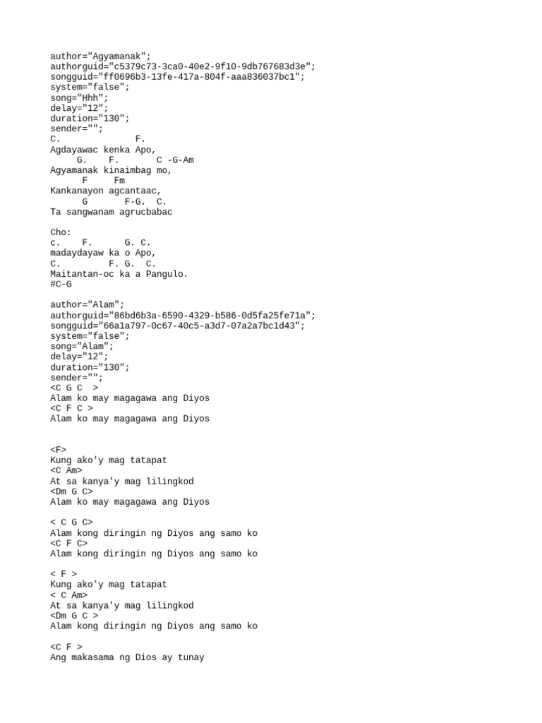 Songs | PDF