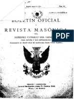 Boletín Oficial y Revista Masónica Del Supremo Consejo Del Grado 33 para España y Sus Dependencias. 1934-03