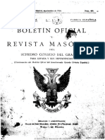 Boletín Oficial y Revista Masónica Del Supremo Consejo Del Grado 33 para España y Sus Dependencias. 1934-09