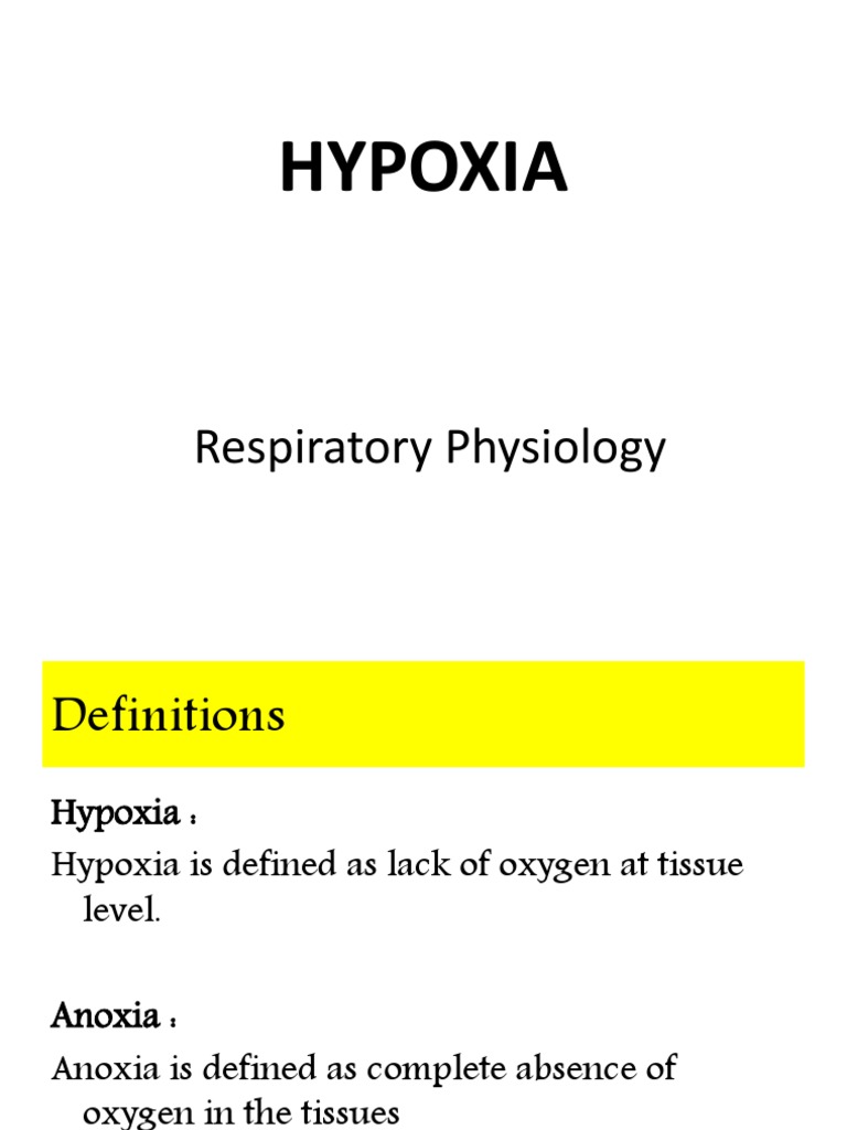 7 Hypoxia PDF Hypoxia (Medical) Physiology