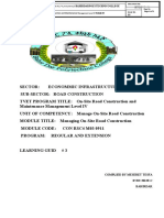 Manage On-Site Road Construction Constraints