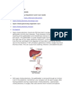Open Cholecystectomy Inpatient Care Guide