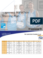 Marathon Training Plan Beginners