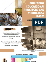 Philippine Educational Practices in The Philippines and Their Legal Bases