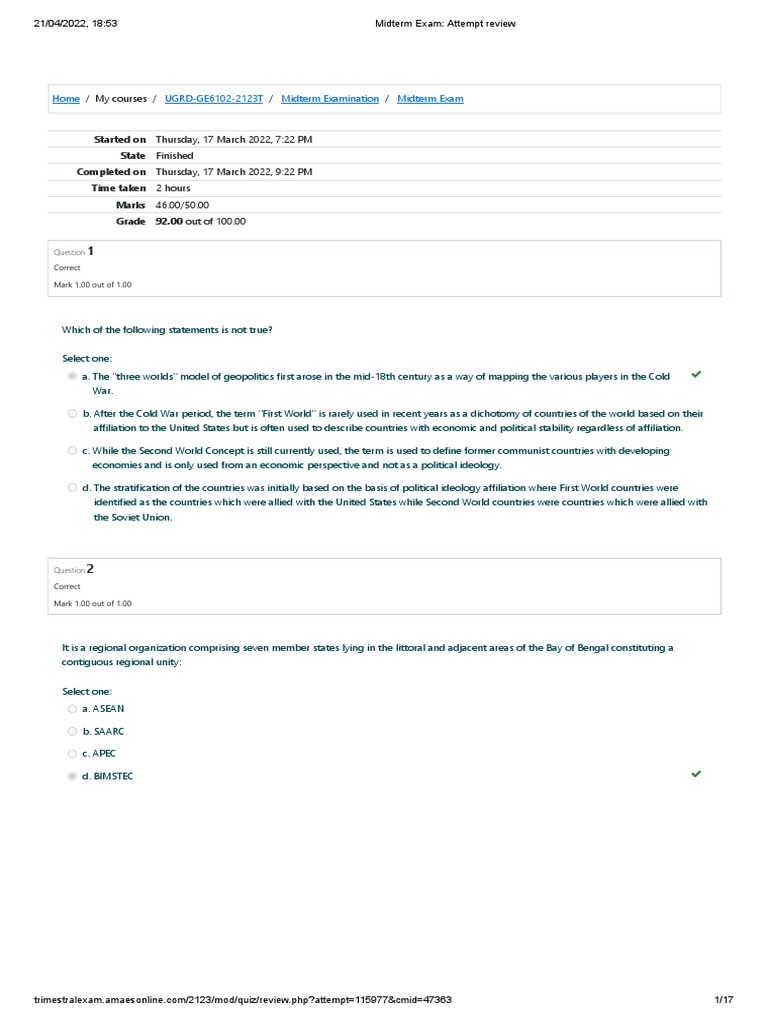 Midterm Exam Review Summary | PDF | South Asia