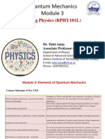 Quantum Mechanics - 1 - TA