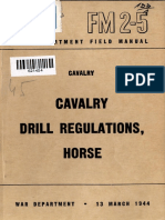 Cavalry Drill Regulations, Hors 1944.