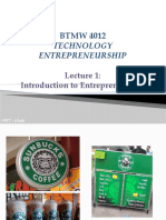 Lecture 1 Introduction to Entreprenuership