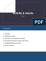 Activity & Intents Overview