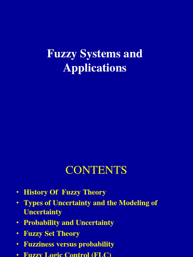 Introduction to fuzzy logic control pdf fuzzy logic logic