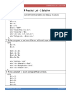 WPP Practical List - 2 Solution