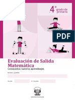 Evaluación de Salida 4 Matemática