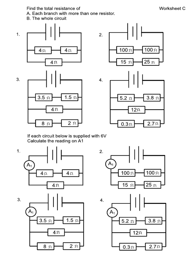 3 Multiple Resistors in Parallel Circuit Current | PDF